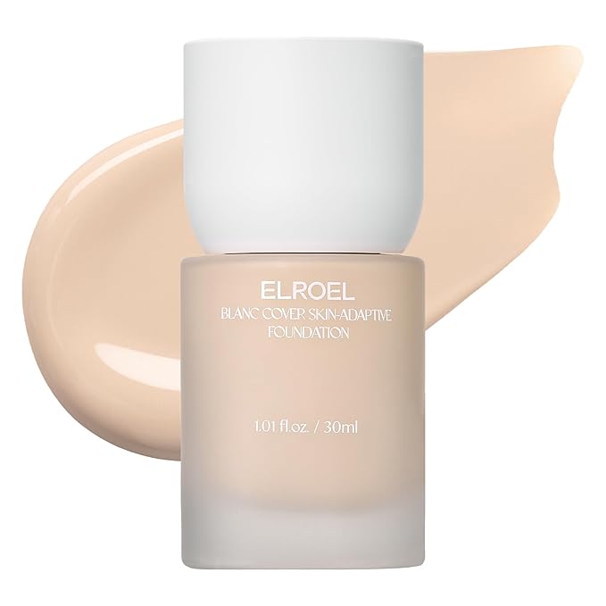 Blanc Cover Skin Foundation - K-Beauty Skincare Liquid Foundation Makeup with Panax Ginseng, Niacinamide & Collagen - Lightweight, Buildable 24HR Hydrating Wear 1.01 Fl Oz (#140)