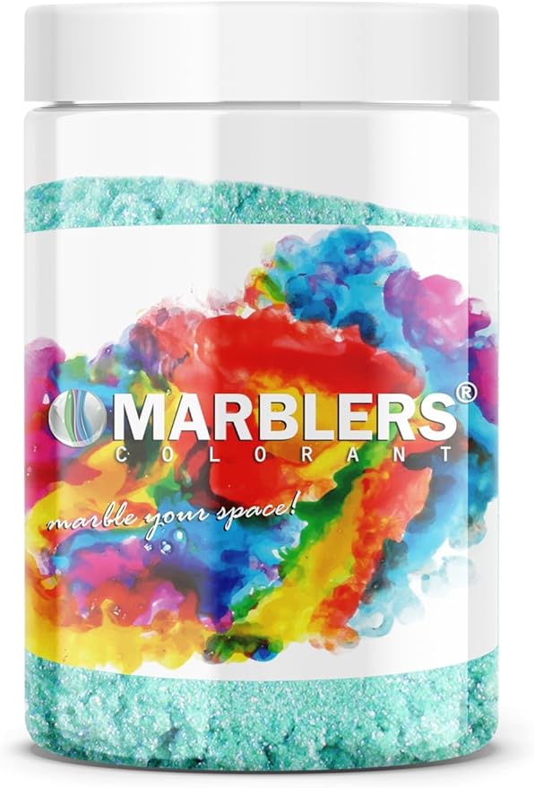 MARBLERS Teal Mica Powder [Tiffany Pearl] 4oz (113g) | Cosmetic Grade | Epoxy Resin Pigment | Dye | Non-Toxic, Vegan, Cruelty-Free | Lip Gloss, Nails, Body Butter, Bath Bomb, Candle & Soap Making