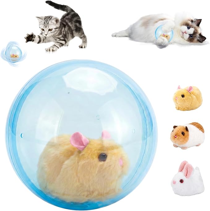 Interactive Cat Toys for Indoor, Animal Automatic Rolling Cat Ball