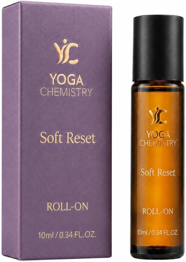 Soft Reset Essential Oil Roll-On 10 ml / 0.34 fl oz Pre-Diluted Pulse Point Aromatherapy Blend for Calm and Ease Herbal Earthy Floral