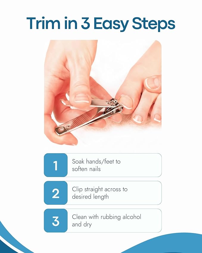 Denco Straight Cut Toenail Clipper,Silver,1 Count (Pack of 1),3559N