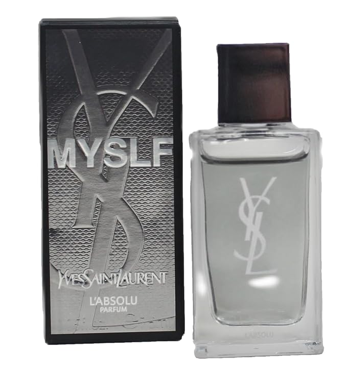 Yves Saint Laurent MYSLF L'ABSOLU PARFUM YSL Men ABSOLU Perfume MINI SMALL TRAVEL SIZE Splash On 7.5 ml / 0.25 Fl oz - 9483