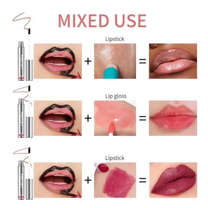 Lip Stain Peel Off & Lip Liner – Mauve Nude Long Lasting Waterproof Velvet Matte Lip Stain, Smudge-Proof Transfer-Resistant Lip Glaze, 02 MUAH-ve 3.5ml (Mauve Nude)