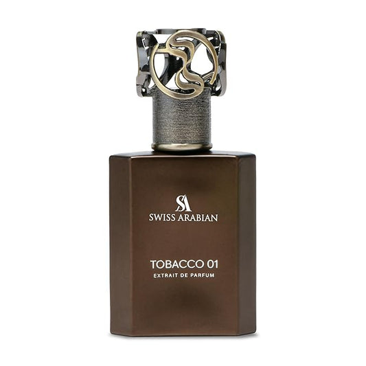 Swiss Arabian Tobacco 01 - Arabian Perfume for Men and Women - Extrait de Parfum - Long Lasting Perfume - Unisex Fragrance - Travel Size - 1.7 oz