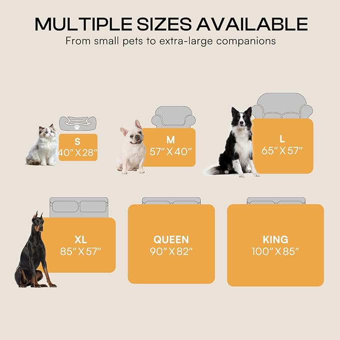 Waterproof Pet Blanket, Liquid Pee Proof Dog Blanket for Sofa Bed Couch, Reversible Sherpa Fleece Furniture Protector Cover for Small Medium Large Dogs Cats, Dark Gray Small（40" x 28"） | waterproof pet blanket sherpa fleece reversible couch cover bed p...