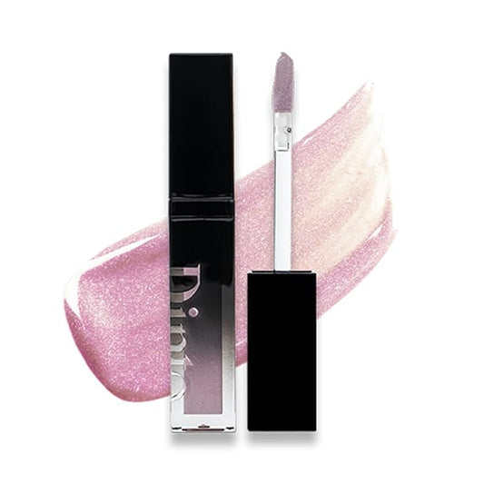 DINTO (Peter & Wendy Collection Pearl-Kissed Plumping Lip Glace - Moisturizing Lip Gloss with Soft Pearl Shine, Lightweight Texture, Cooling Lip Treatment, Long-Lasting Hydration (124 Ms.Bell, 4ml)