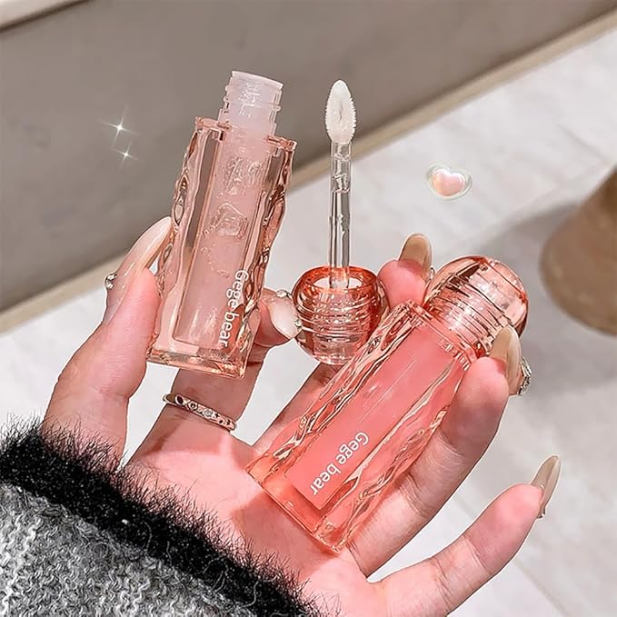 3 Pcs Nourishing Fruity Lip Oil Set, Hydrating Long Lasting Lip Gloss Plumping Moisturising Lip Balm, No-Sticky Gloss Lip Care for Girls & Women