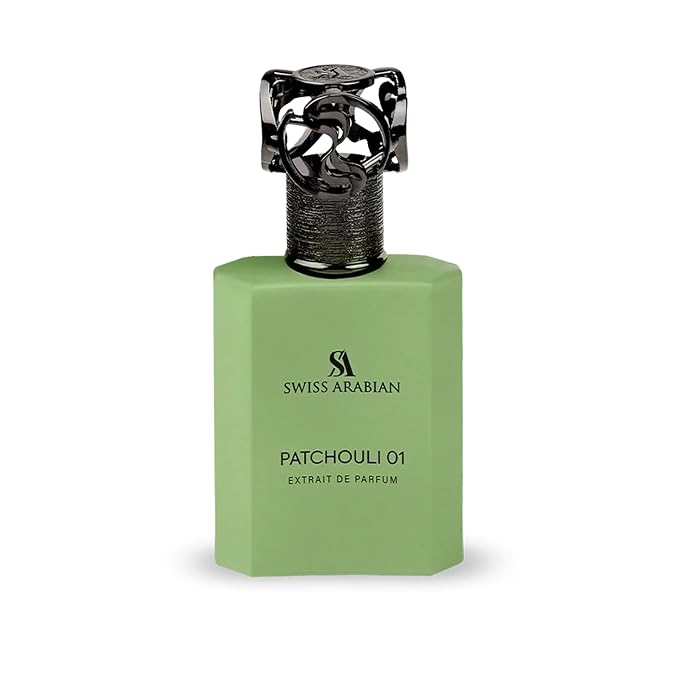 Swiss Arabian Patchouli 01 Patchouli Cologne for Men & Women – Long Lasting Modern Fougere Eau de Parfum, Lavender Mint Aromatic Notes | Heritage Collection Unisex Arabic Fragrance 50ml
