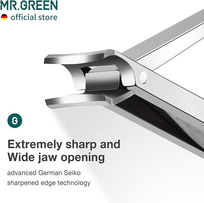 MR.GREEN Collapsible Nail Clippers Small and Thin Portable Travel Nail Scissors Cutter Stainless Steel Manicure Tools with Nail Files (Brown Leather Case+ Iron Box)