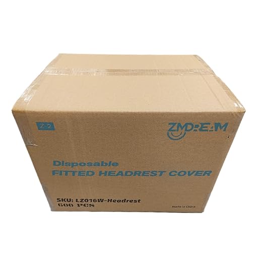 ZMDREAM Headrest Covers Fitted Disposable Massage Face Cradle Covers Stretchy Universal Size White 600pcs
