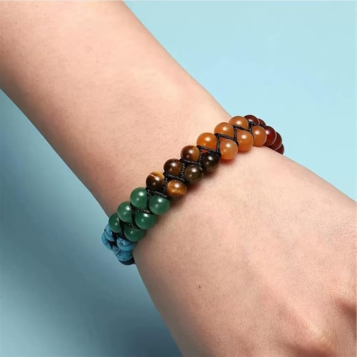Bracelet, Adjustable Healing Stone Crystal Bracelets Beaded Bracelet Relax Anxiety Gifts For Women