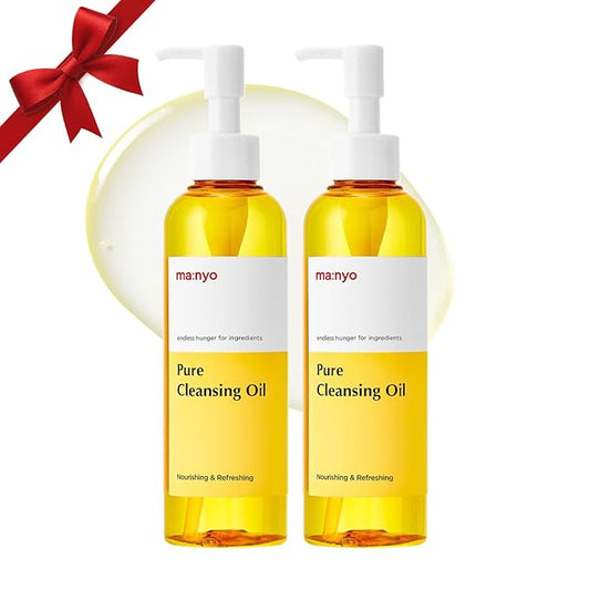 MANYO Pure Cleansing Oil Korean Facial Cleanser, Blackhead Melting, Daily Makeup Removal with Argan Oil, Korean Skin care 6.7 fl oz *(2 Pack)