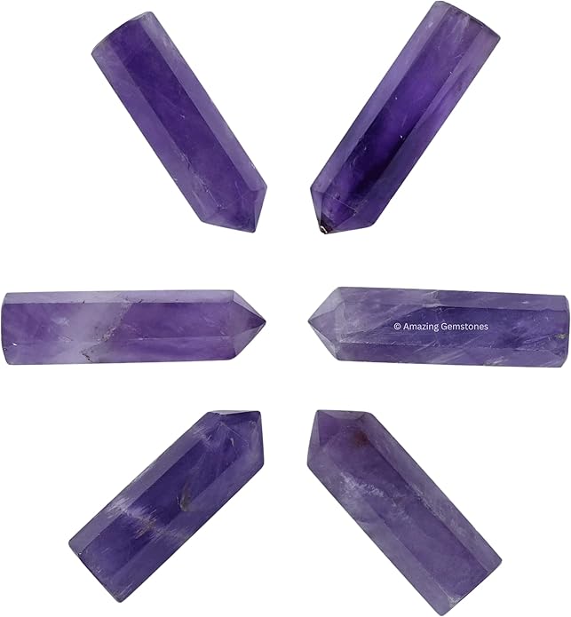 Amazing Gemstone Crystal Points Bulk Healing Crystals & Stones - Premium Single Terminated Healing Wand Point Bulk Crystals for Crafts, Crystal Grid, DIY Work