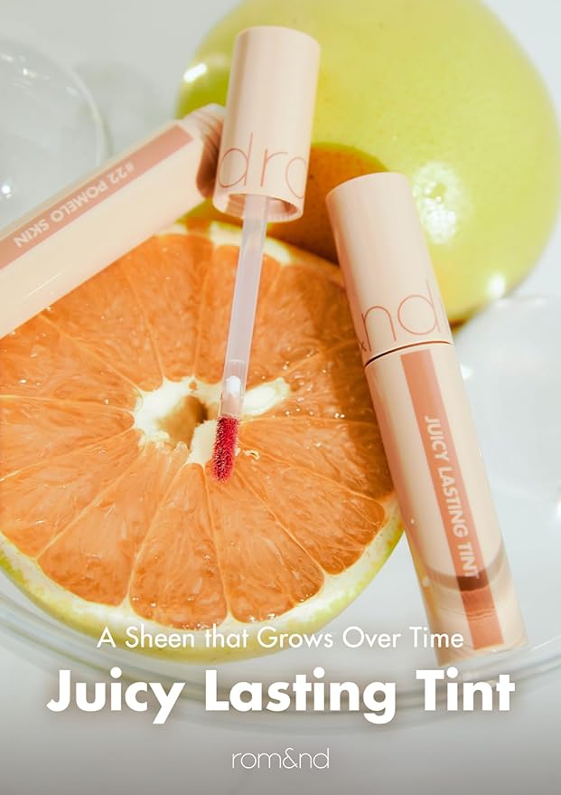 rom&nd JUICY LASTING TINT #33 BARE VINE - K-Beauty Long-Lasting Lip Stain for Plump, Natural Gloss & Vivid, Non-Sticky Finish - Effortless Daily Wear