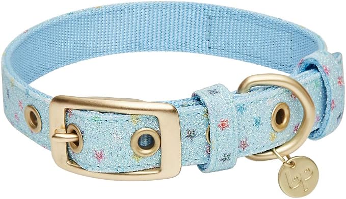 Blueberry Pet The Most Coveted Holo Glitter Dog Collar with Flower