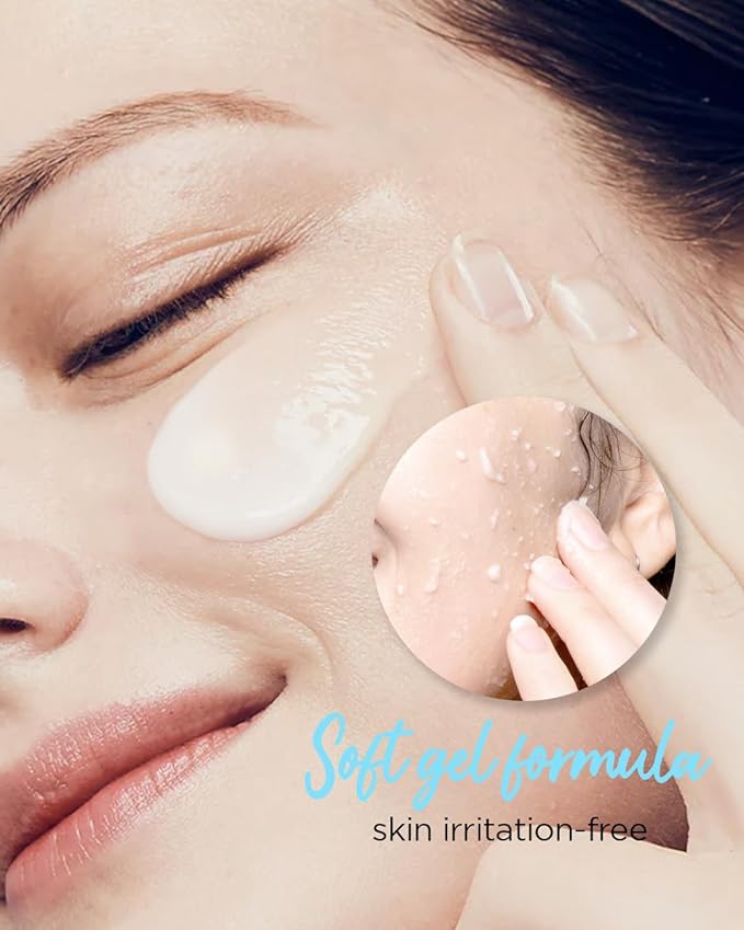 THESAEM Facial Soft Peeling Gel - Natural AHA+BHA Korean Enzyme Exfoliating Scrub for Dead Skin Cells, Face Exfoliator, Skin Turnover, Cell Renew Bio Micro Peel Soft Gel, 5.41 fl.oz.