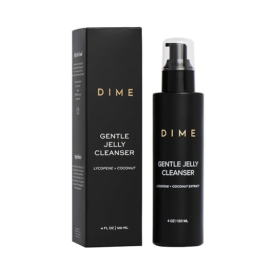 Dime Beauty Gentle Jelly Cleanser, Hydrating Facial Cleanser and Makeup Remover with Vitamin E, Face Wash for Sensitive Skin, 4 oz (120 ml)