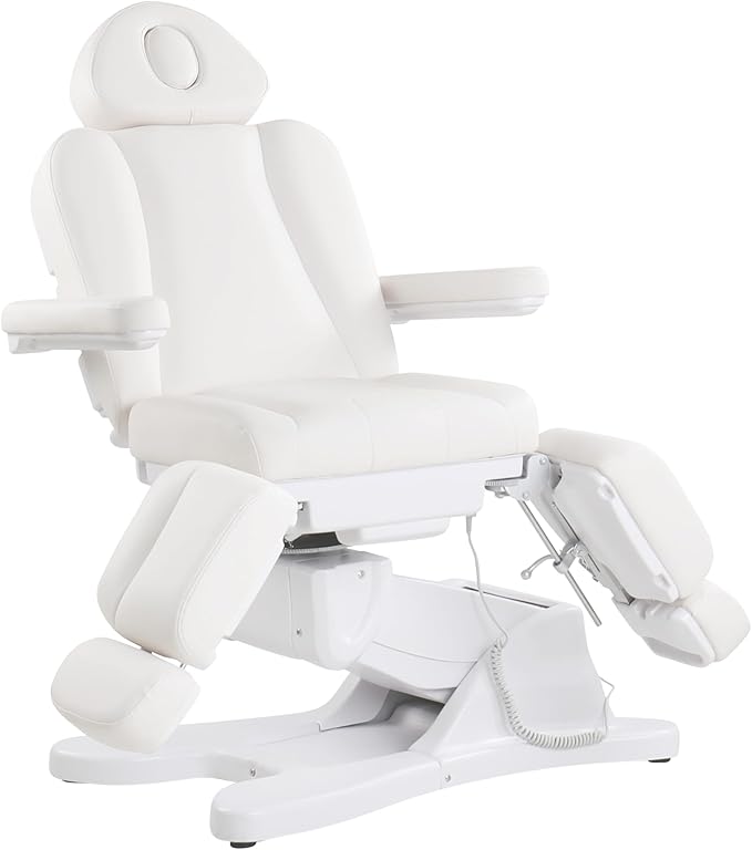 TATARTIST Electric Facial Bed Professional Electric Spa Bed Portable Massage Table Dental Chair Tattoo Facial Chairs for Esthetician Treatment Table All Purpose Aesthetic Chair with 3 Motors