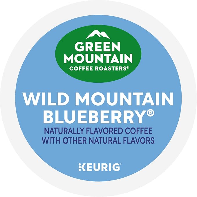 Green Mountain Coffee Roasters Wild Mountain Blueberry Keurig Single-Serve K-Cup pods, Light Roast Coffee, 60 Count (6 Packs of 10)