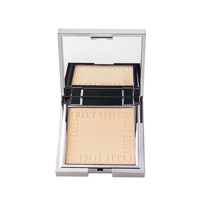 Funny Elves Powder Makeup Face Long Lasting Photosensitive Concealer Cosmetics Smooth (C0) 1 Count
