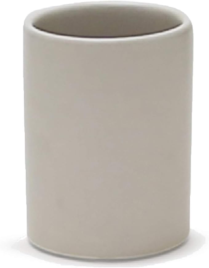 WGV Ceramic Cylinder Vase Width 4" Height 6" Elegant Unique Modern Matte Floral Container Planter Pot Centerpiece for Event Party Wedding Office Home Decor, Smooth White 1 Piece