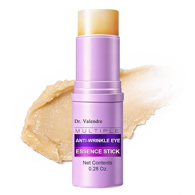 Eye Balm Stick for Anti-Wrinkle & Tightening with Hexapeptide, Hyaluronic Acid, Collagen & Vitamin E – Nourishing & Hydrating Balm for Fine Lines, Dryness, and Smooth Under-Eye Skin – For Daily Use