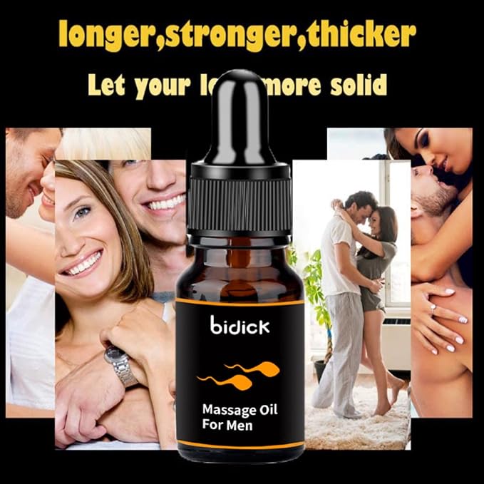Men Energy Massage Essential Oil for Sex, Enlarge and Permanent Thickening Growth Pills Increase Dick Liquid for Health Care, Delay Performance Boost Strength (10ml)