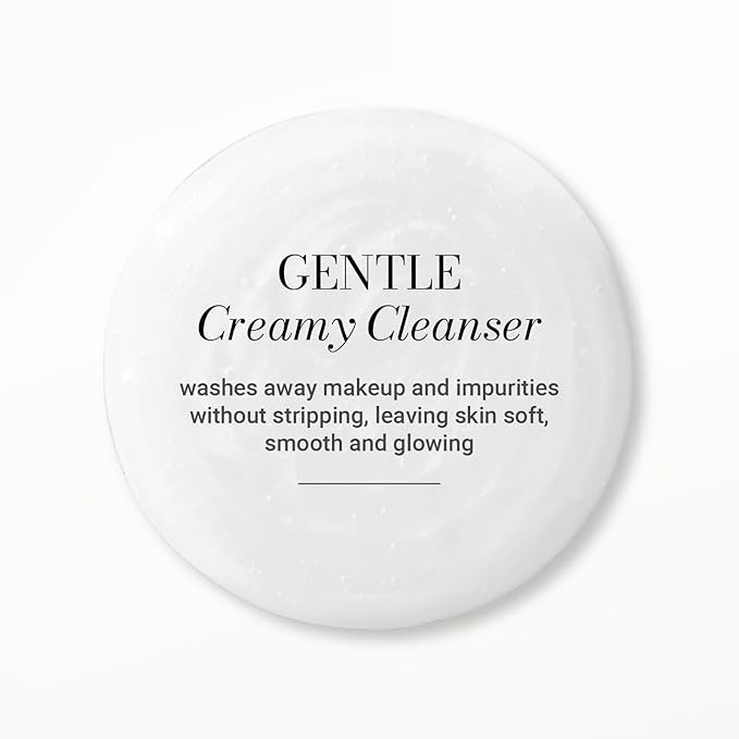 Meaningful Beauty Skin Softening Gentle Cleanser, Non-Foaming Face Wash Cream for Hydration and Smoothness, Anti-Aging Skincare Facial Cleanser for Women with All Skin Types, Fragrance Free, 6 Fl Oz
