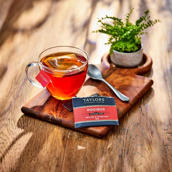 Taylors of Harrogate Rooibos Tea, Individually Wrapped Bags, 20 Count (Pack of 1), Mellow, Malty, and Slightly Honeyed, Caffeine-Free, Enjoy Hot or Iced, 20 Teabags