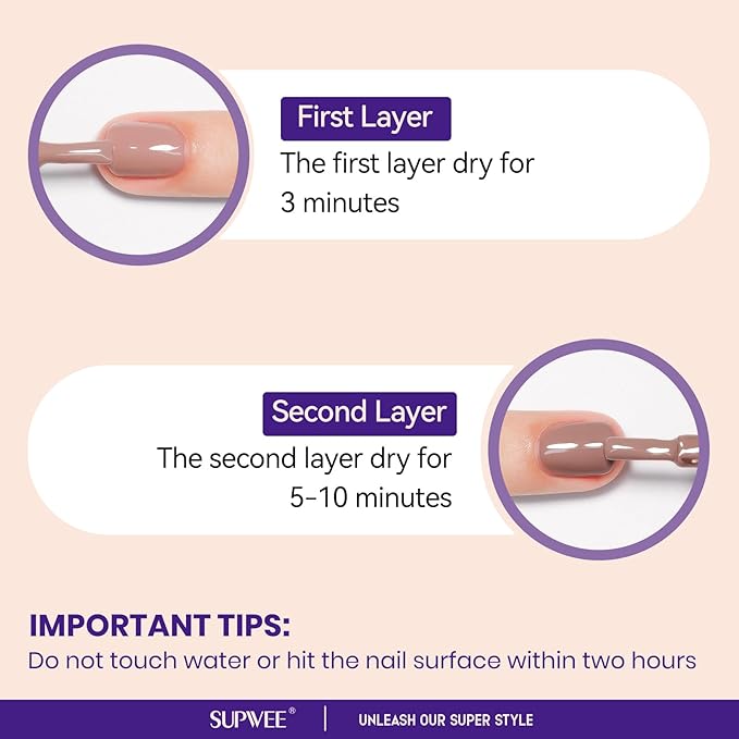 Brown Quick Dry Nail Polish, 16ml Air Fast Dry Regular Nail Polish Lacquer High Glossy Fall Finger Nail Manicure DIY Nail Art Salon Gift for Women Girl