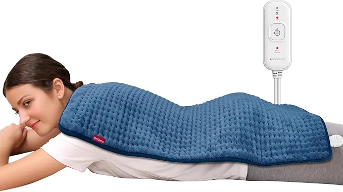 Comfytemp Extra Large Heating Pad for Back & Period, 33"x17" Electric Throw | Heated Pads for Neck/Shoulder/Leg, Birthday Day Gifts for Mom Dad Women Men, FSA Eligible HSA, Machine Washable, 2H Auto-Off