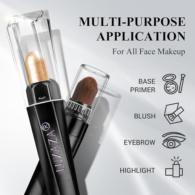 Classic 6PCS Neutral Eyeshadow Stick Makeup Set, Matte Cream Eye Shadow Eyeliner Brightener Pencil Crayon - Golden Amber