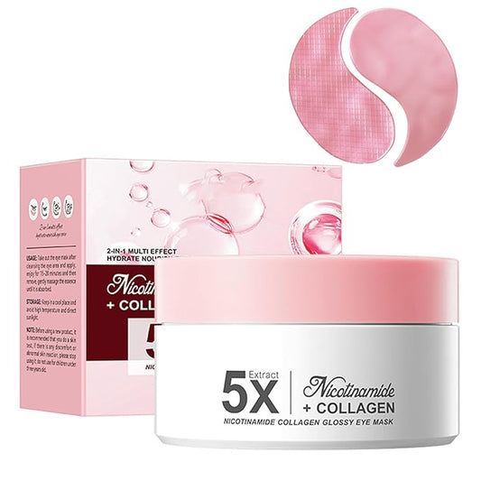 Under Eye Patches Eye Mask 80 Pieces Extra Strength - Anti-Fatigue Collagen Gel Pads for Dark Circles & Fine Lines | Travel-Friendly Instant Glow