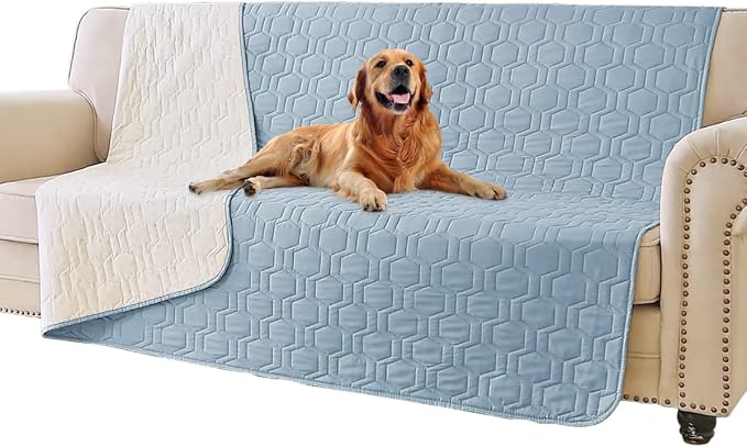 Tcksstex Waterproof and Anti-Slip Dog Bed Cover and Pet Blanket Sofa Pet Bed Mat ，car Incontinence Mattress Protectors Furniture Couch Cover for Most Cats Dogs, Pets（52x82-Stoneblue）