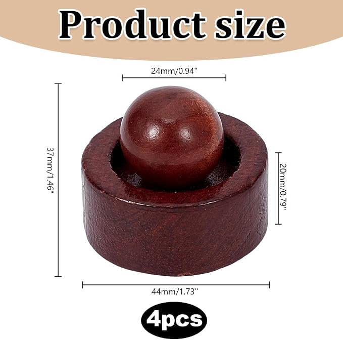 4PCS Coconut Brown Wooden Essential Oil Diffuser Compact Passive Oil Diffuser Portable Air Freshener for Car Aromatherapy Home Office Bathroom Yoga Hall Spa Centers Housewarming Gift
