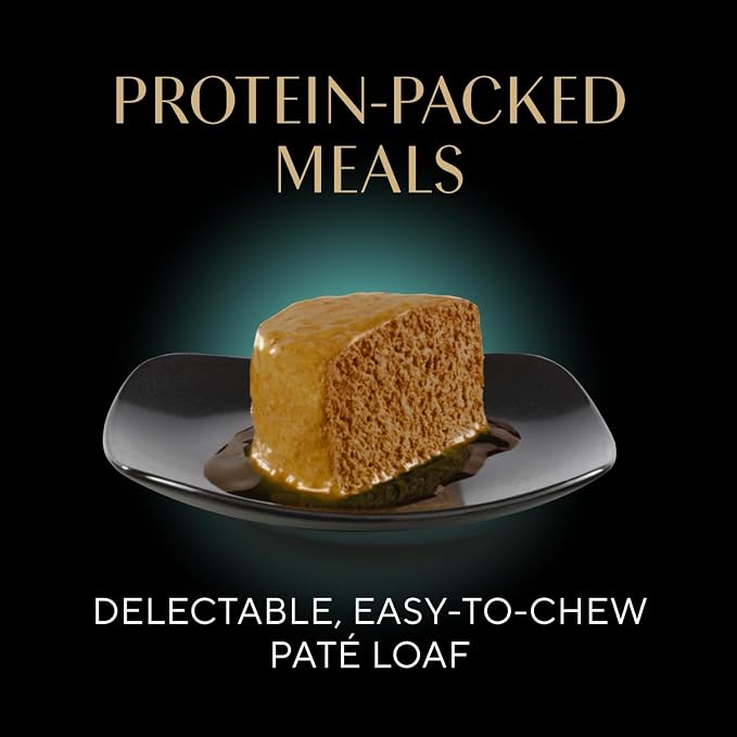 Sheba Perfect Portions Pate Wet Cat Food, Tender Beef, 2.6 oz, 24 ct | Grain-free, made in USA, 48 servings, no fillers, real meat, complete & balanced all life stages, twin-pack trays