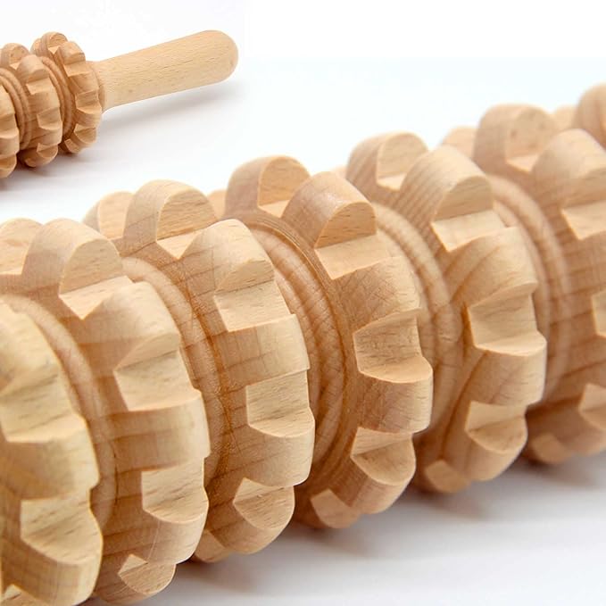 Wood Therapy Massage Tools, 16 inch Professional Wooden Massage Roller Stick & Wood Therapy Tools for Body Shaping, Body Sculpting Tools, Ease Deep Tissue