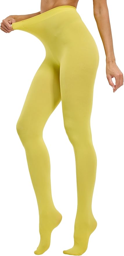 CozyWow Women's 80D Soft Opaque Tights, High Waist Solid Color Womens Tights with 30+ Colors