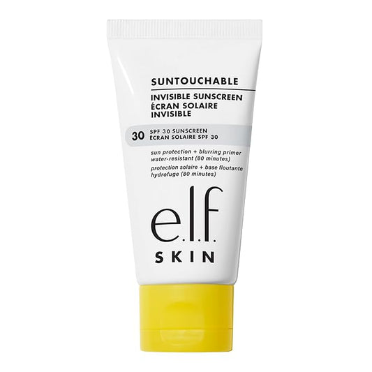 e.l.f. SKIN Suntouchable Invisible SPF 35, Lightweight, Gel-based Sunscreen For A Smooth Complexion, Doubles As A Makeup Primer, Vegan & Cruelty-Free, Packaging May Vary