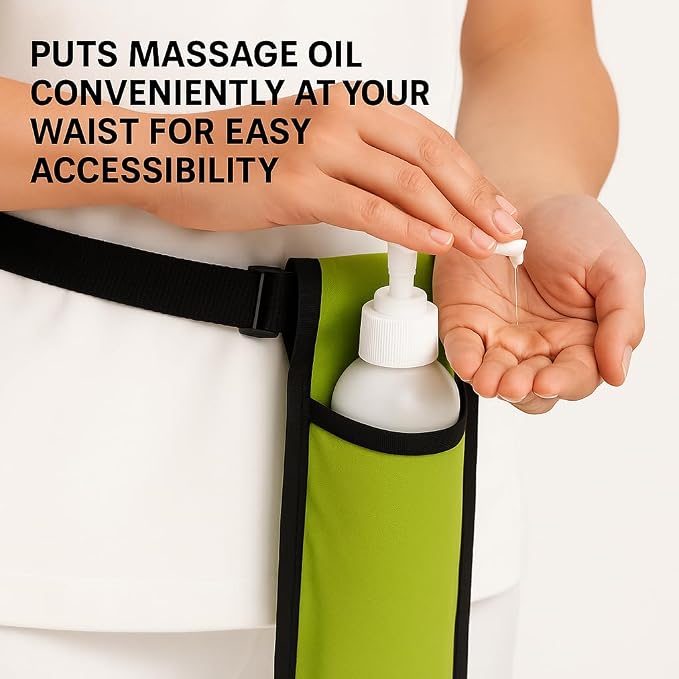 Royal Massage Oil Bottle Holster with Adjustable Strap – Hands-Free Waist or Shoulder Pouch for Therapists – Fits Most Pump Bottles – 8 Color Options - Bottle Not Included (Gray)