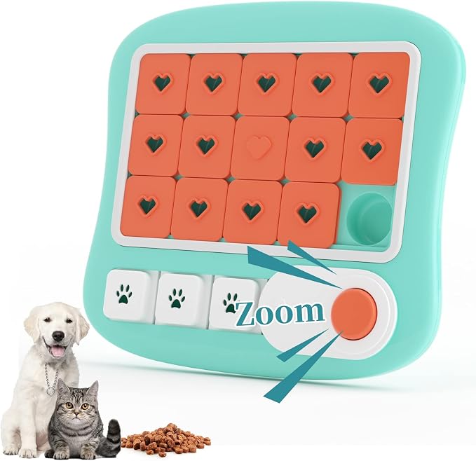 FOXMM Dog Puzzle Toys,Interactive Treat Puzzle Dog Toy for IQ Training | Mental Stimulating,Treat Puzzle Dispensing with Squeaky Design for Large Medium Small Smart Dogs