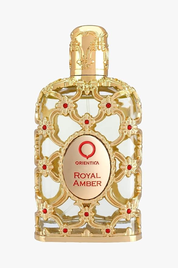 Orientica Luxury Collection Royal Amber Eau De Parfum 0.25 Fl Oz / 7.5ml Mini Splash - Fruity, Gourmand, Amber, Woody, Vanilla, Bergamot, Melon, Pineapple, Musk - Arabic Perfume for Men & Women