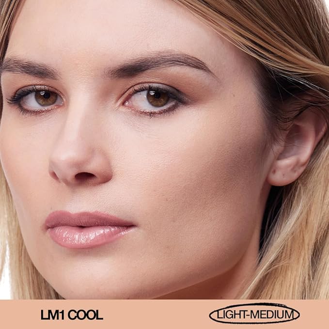 about-face THE PERFORMER Skin-Focused Foundation LM1Cool – Medium Coverage, Long-Wear, Breathable & Buildable Base – Clean, Vegan, Hydrating Formula with Blue Agave & Chlorella – 1.08oz