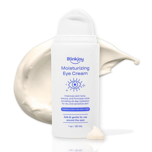 Blinkjoy Moisturizing Under Eye Cream – Soothing Eye Cream for Dry, Itchy & Sensitive Skin – Optometrist & Dermatologist Recommended, Fragrance- & Preservative-Free