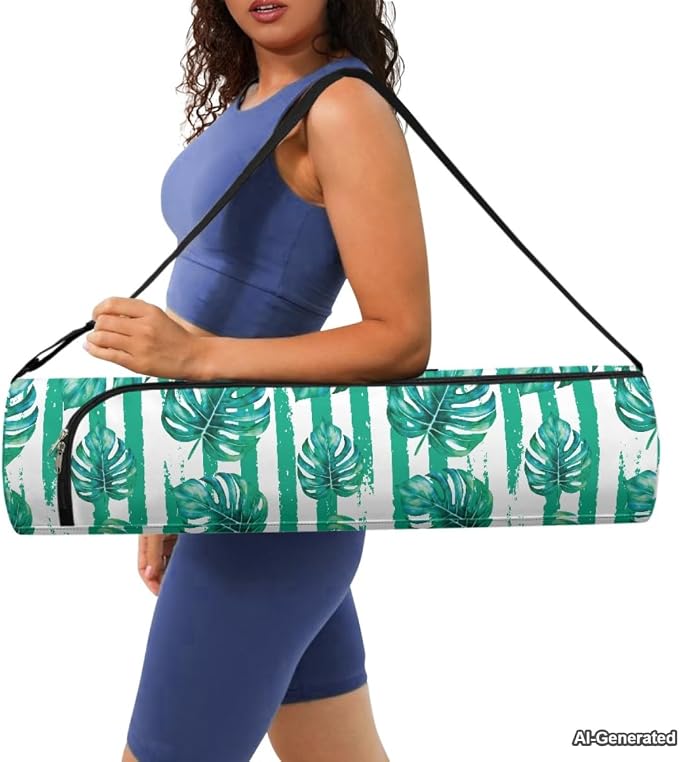 Yoga Mat Bags for Women Lightweight Gym Bag with Strap Full Zip Yoga Accessories