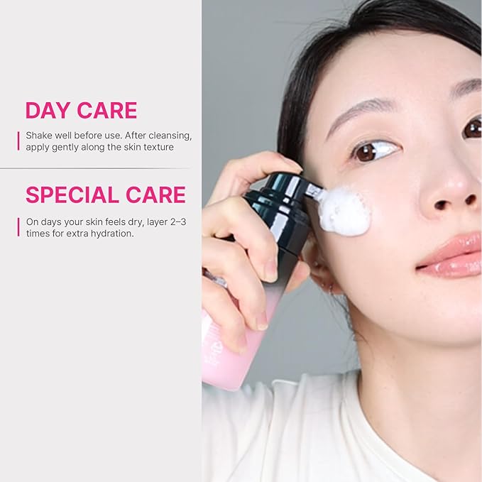 shaishaishai Repair Milky Urea Glow Bubble Serum, Gentle Glow Serum with Peptides, collagen bubble moisturizer, milky glow, Korean Skincare, 3.38 Fl Oz