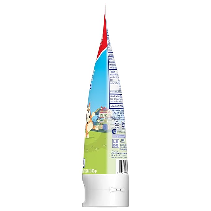 Colgate Kids Toothpaste with Fluoride, Mild Fruit Flavor | Fights Cavities | Sugar Free | 4.6 Oz Tube | Pack of 2