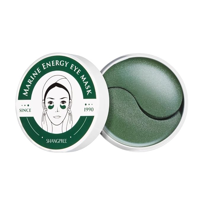 SHANGPREE Marine Energy Eye Mask (Eyepatches) 30 Pairs, Hydration & Soothing Relief, Spirulina & Marine Complex, Sooth & Revive Tired Eyes, Cooling & Refreshing, for Sensitive Skin