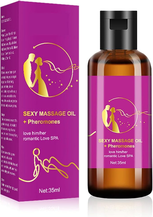 Pheromones Massage Oil Lover Spa for Women and Men Oil, Massage Oil for Couples, Sex Love Him/Her Romantic Oil 1.18 Fl oz Sample (1)