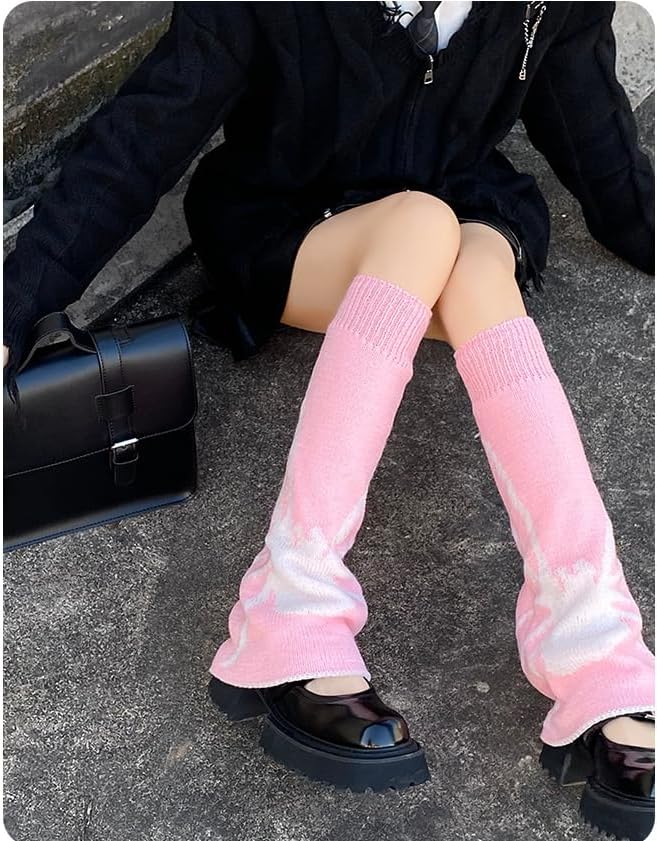 Sexybody Women's Leg Warmers Fashion Knit Warmers Long Socks Cute Y2K Kawaii Japanese Lolita Harajuku Accessories for Girls